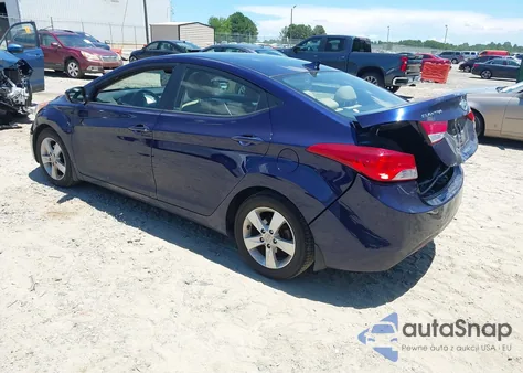 2013 Hyundai Elantra Gls z USA, uszkodzony, nr VIN 5NPDH4AE8DH258402